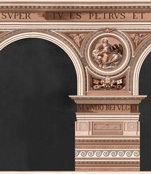 Set di 3 rotoli di carta da parati stampata in digitale Basilica Cooper