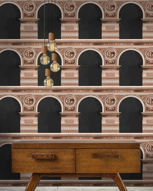 Set di 3 rotoli di carta da parati stampata in digitale Basilica Cooper (1)