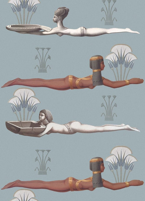 Set di 3 rotoli di carta da parati stampata in digitale Egyptum