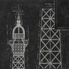 Set di 3 rotoli di carta da parati stampata in digitale Grand Eiffel Antracite