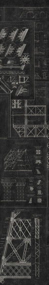 Set di 3 rotoli di carta da parati stampata in digitale Grand Eiffel Antracite (2)