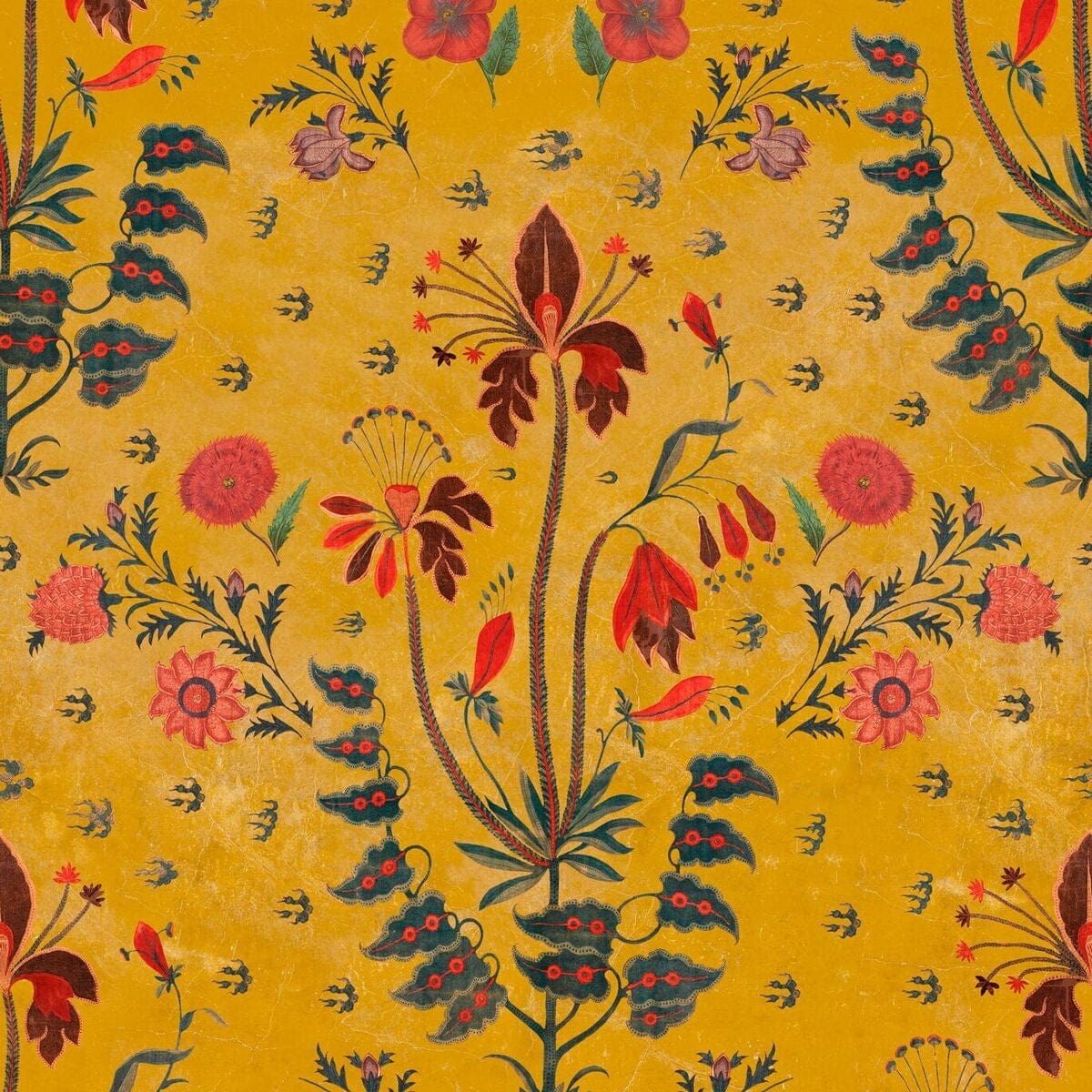 Set di 3 rotoli di carta da parati stampata in digitale Gypsy Ochre