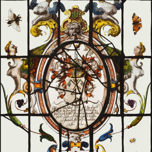 Set di 3 rotoli di carta da parati stampata in digitale Heraldische