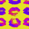 Set di 3 rotoli di carta da parati stampata in digitale Neon Kiss