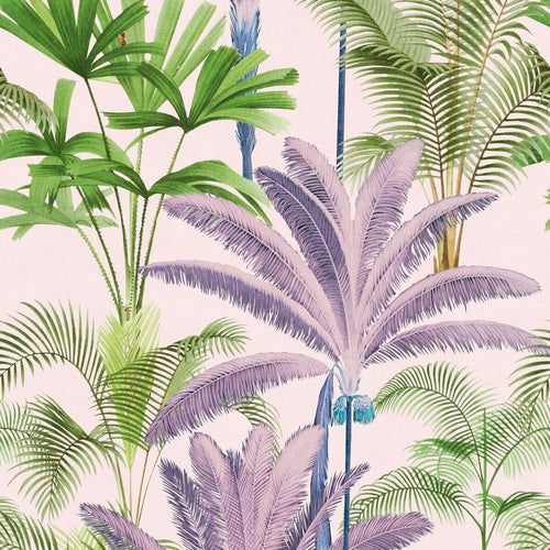 Set di 3 rotoli di carta da parati stampata in digitale Palme