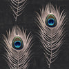 Set di 3 rotoli di carta da parati stampata in digitale Peacock