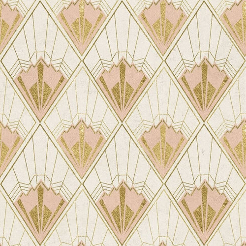 Set di 3 rotoli di carta da parati stampata in digitale Revival Taupe