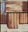Set di 3 rotoli di carta da parati stampata in digitale Rusty Tin (2)