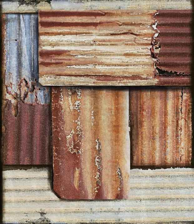Set di 3 rotoli di carta da parati stampata in digitale Rusty Tin (2)