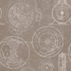 Set di 3 rotoli di carta da parati stampata in digitale Taupe