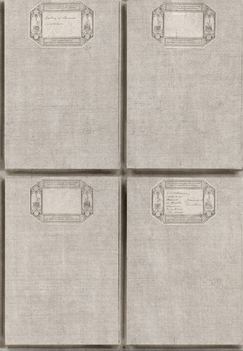 Set di 3 rotoli di carta da parati stampata in digitale Taupe