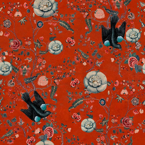 Set di 3 rotoli di carta da parati stampata in digitale Uccello nero