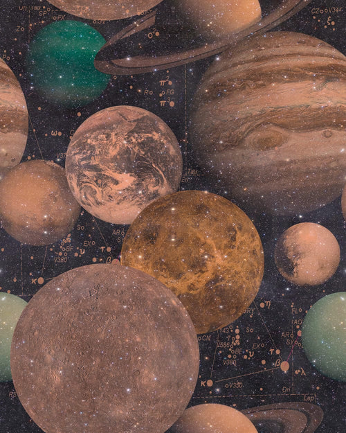 Set di 3 sfondi stampati in digitale L'universo