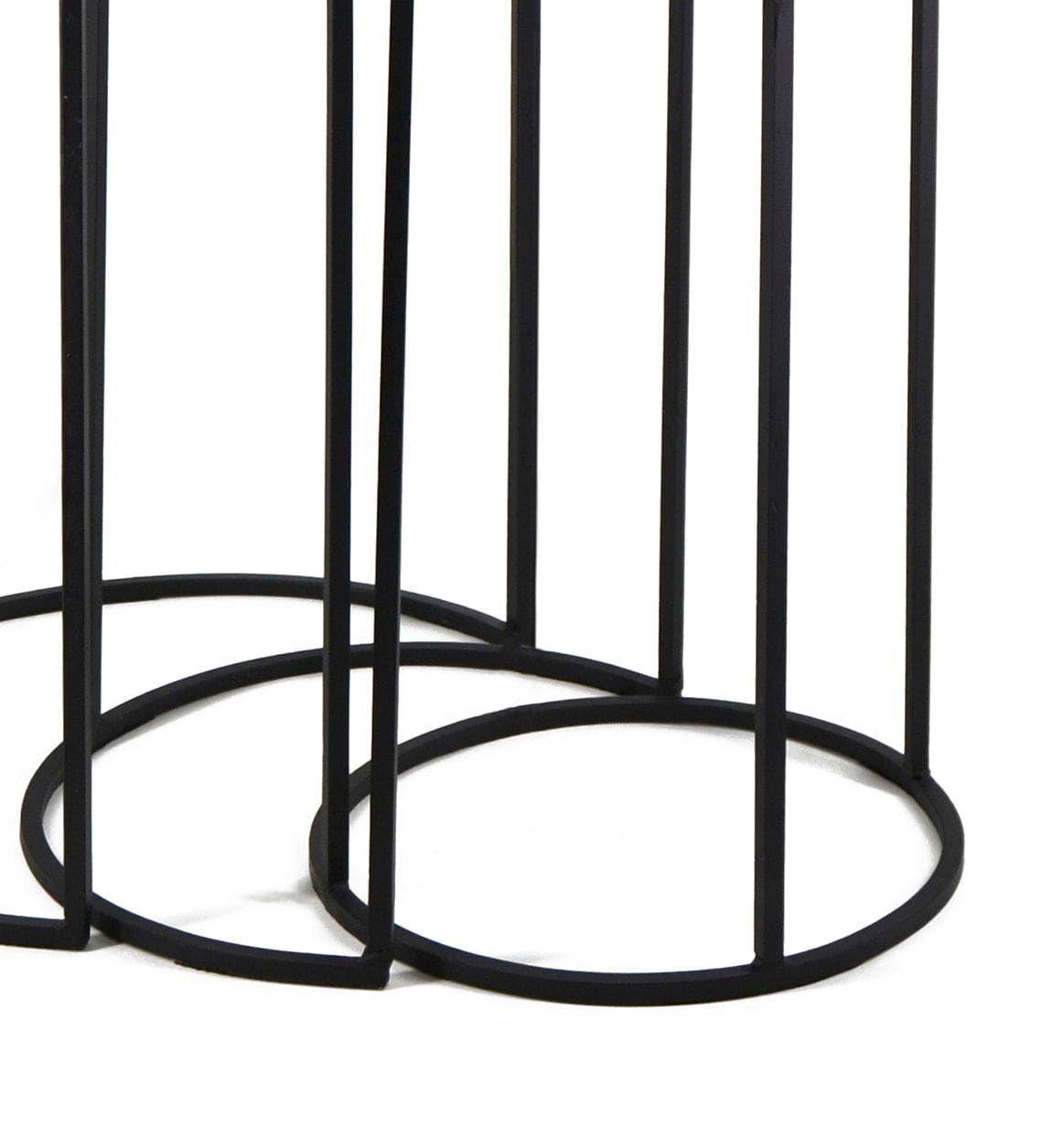 Set di 3 tavolini da caffè Antique Round Multicolore (2)