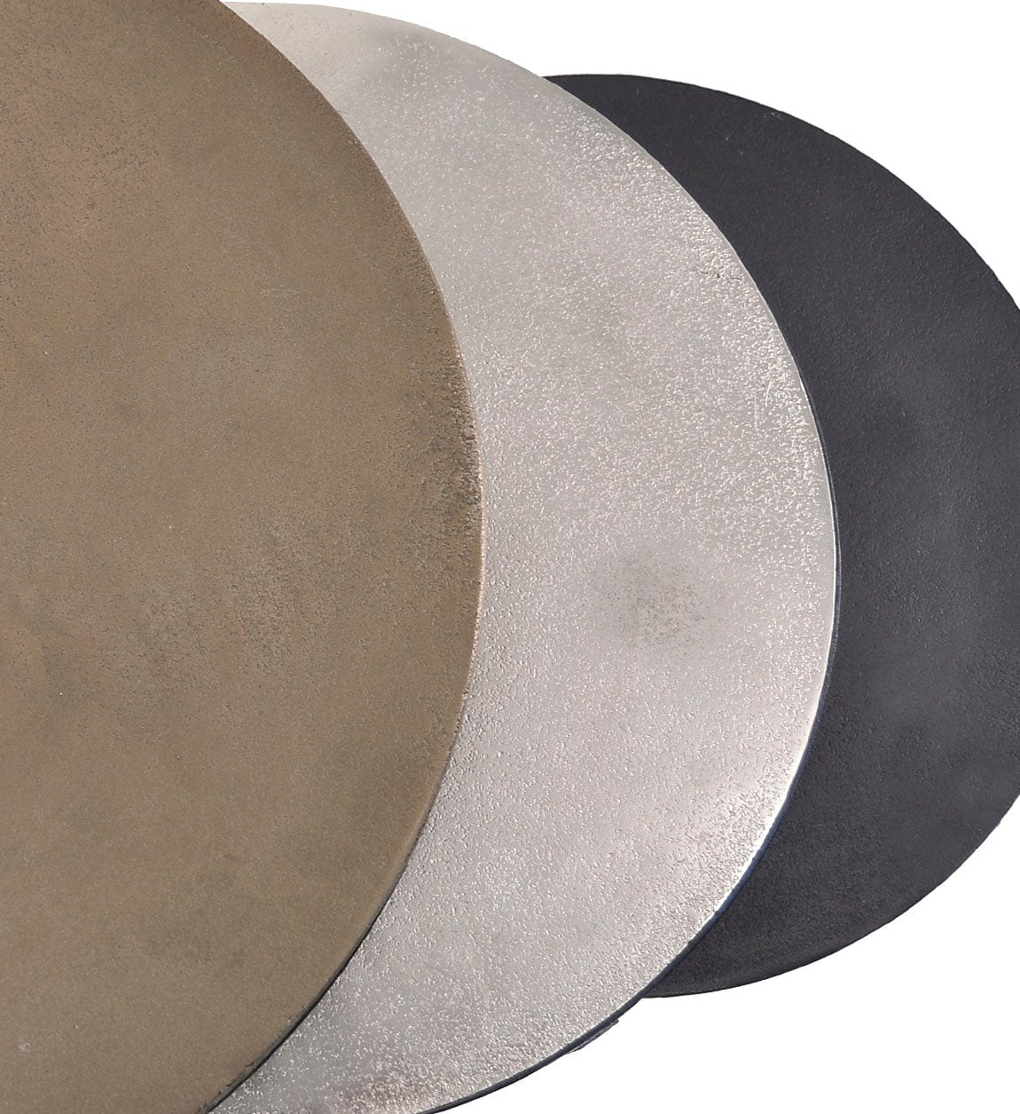 Set di 3 tavolini da caffè Antique Round Multicolore (3)