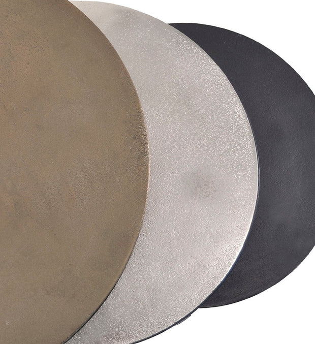 Set di 3 tavolini da caffè Antique Round Multicolore (3)
