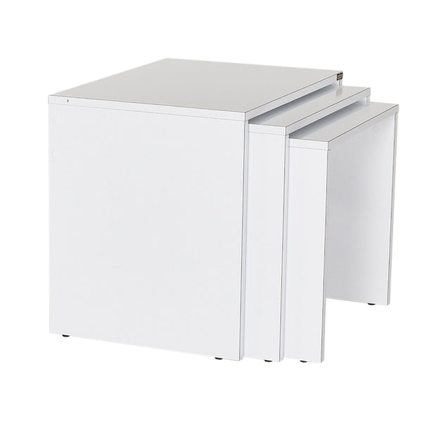 Set di 3 tavolini da caffè SHP-103-PP-1 Bianco (2)