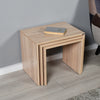 Set di 3 tavolini da caffè SHP-103-SS-1 Quercia