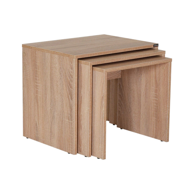 Set di 3 tavolini da caffè SHP-103-SS-1 Quercia (1)