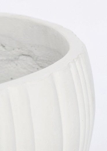 Bizzotto Set di 3 vasi da fiori Halong Bianco