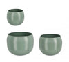Bizzotto Set di 3 vasi da fiori Keyra Bowl Verde