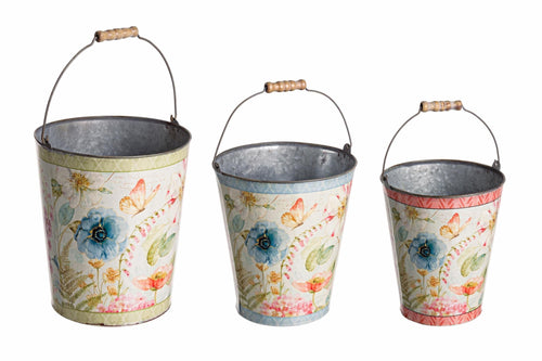 Set di 3 vasi da fiori Poesia Multicolore