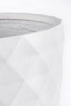 Set di 3 vasi da fiori Pyramid Shape Bianco (2)