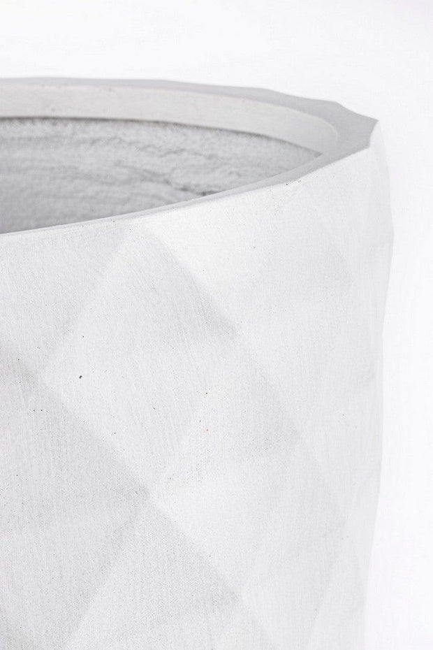 Set di 3 vasi da fiori Pyramid Shape Bianco (2)