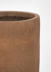 Set di 3 vasi da fiori Rigo Round Alto Ruggine (3)