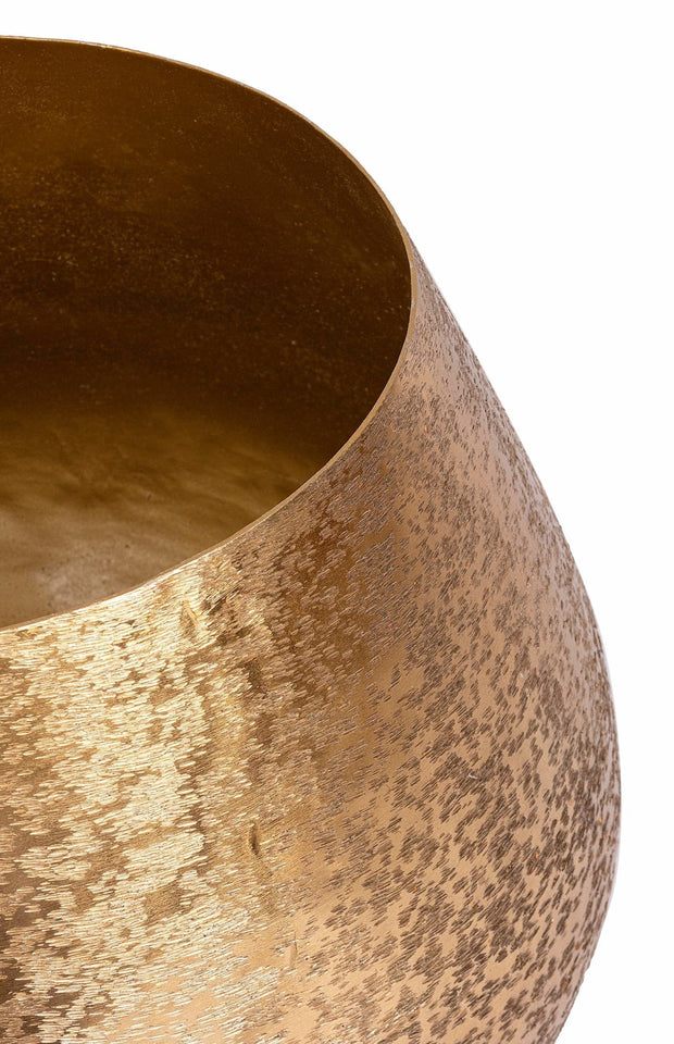 Set di 3 vasi da fiori Varanasi Round Oro (2)
