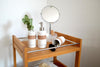 Set di 4 accessori da bagno in ceramica, Beige / Marrone (3)