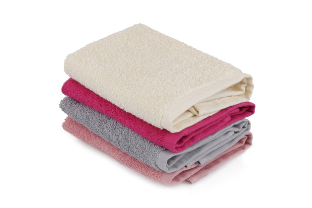 Set di 4 asciugamani cotone Beverly Hills Polo Club Alinda Alb V01 Multicolore, 30 x 30 cm (2)