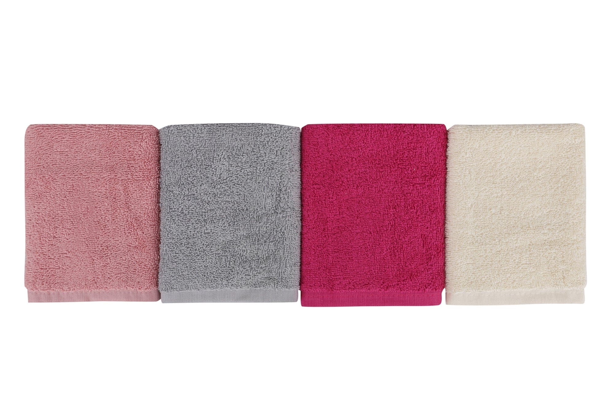 Set di 4 asciugamani cotone Beverly Hills Polo Club Alinda Alb V01 Multicolore, 30 x 30 cm (4)