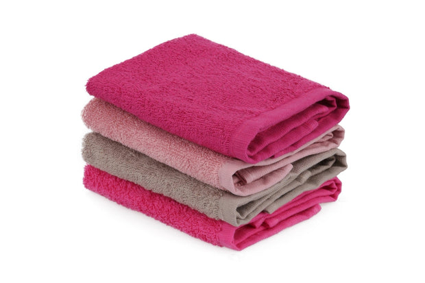 Set di 4 asciugamani cotone Beverly Hills Polo Club Alinda Alb V05 Multicolore, 30 x 30 cm (2)