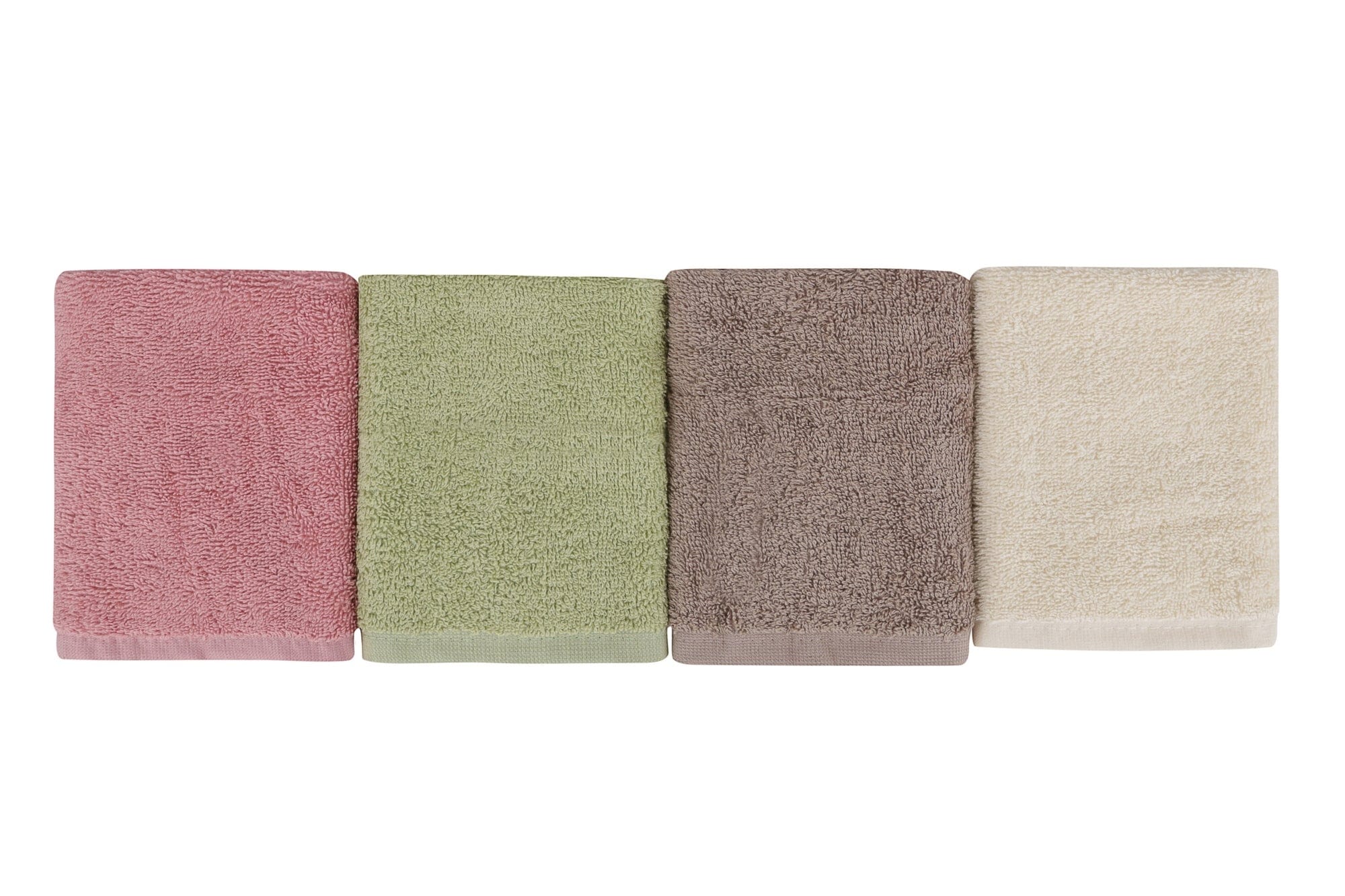 Set di 4 asciugamani cotone Beverly Hills Polo Club Alinda Alb V08 Multicolore, 30 x 30 cm (4)