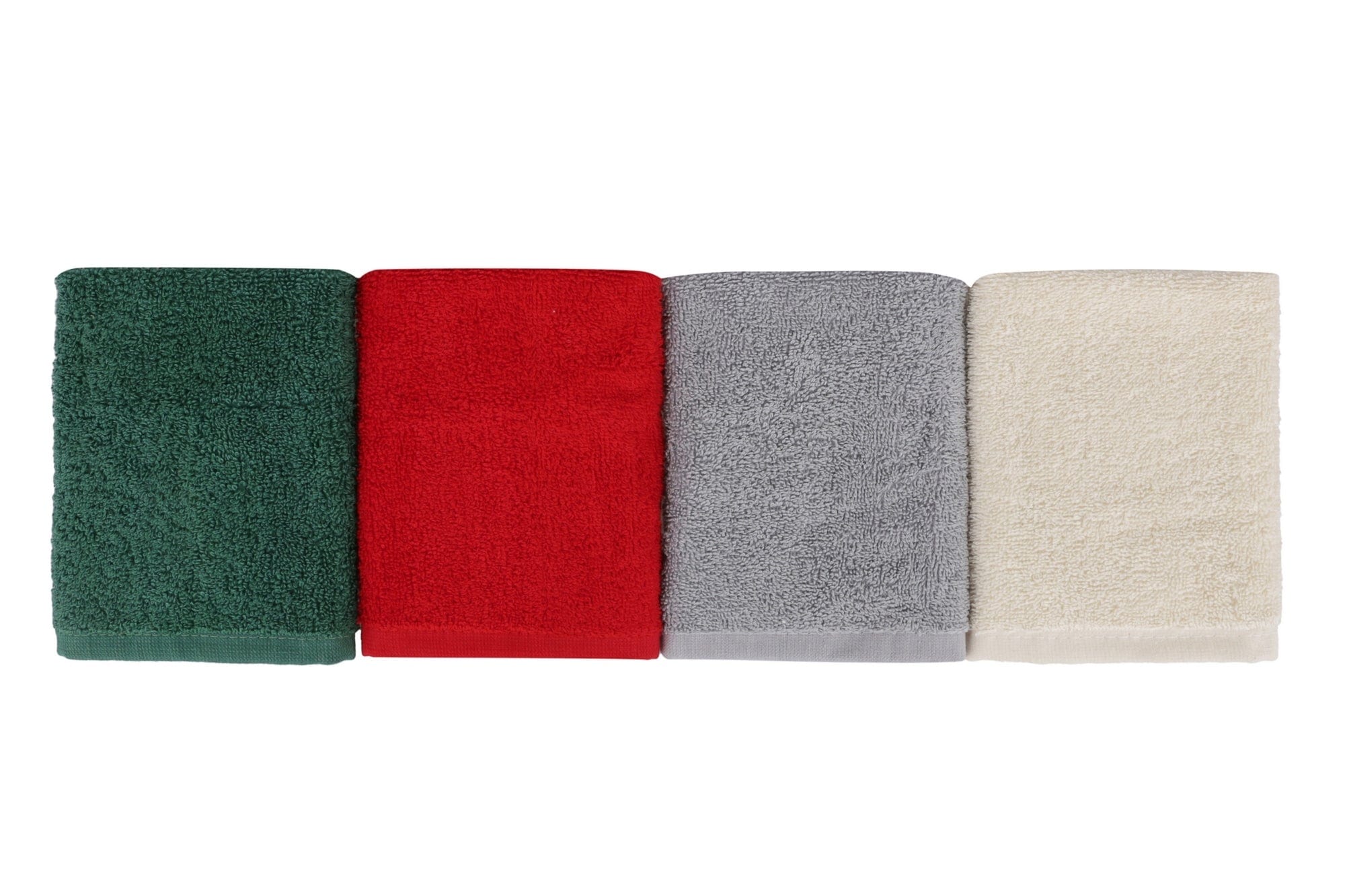 Set di 4 asciugamani cotone Beverly Hills Polo Club Alinda Alb V09 Multicolore, 30 x 30 cm (4)