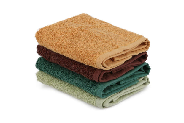 Set di 4 asciugamani cotone Beverly Hills Polo Club Alinda Alb V12 Multicolore, 30 x 30 cm (2)