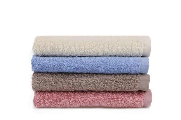 Set di 4 asciugamani cotone Beverly Hills Polo Club Alinda Rock V15 Multicolore, 30 x 30 cm (3)