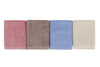 Set di 4 asciugamani cotone Beverly Hills Polo Club Alinda Rock V15 Multicolore, 30 x 30 cm (4)
