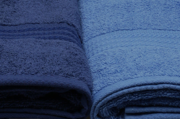Set di 4 asciugamani cotone Rainbow Blu, 70 x 140 cm (2)