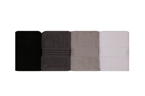 Set di 4 asciugamani cotone Rainbow Multicolore, 50 x 90 cm (1)
