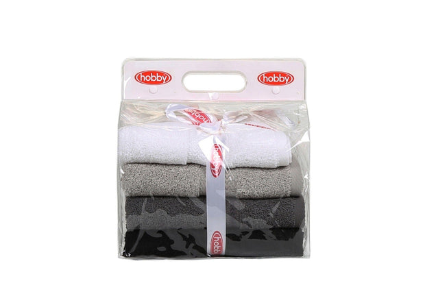 Set di 4 asciugamani cotone Rainbow Multicolore, 50 x 90 cm (4)