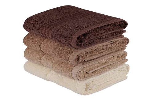 Set di 4 asciugamani cotone Rainbow Multicolore, 50 x 90 cm