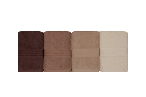 Set di 4 asciugamani cotone Rainbow Multicolore, 50 x 90 cm (1)