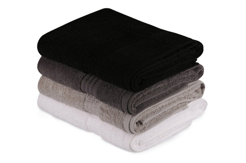 Set di 4 asciugamani cotone Rainbow Multicolore, 70 x 140 cm