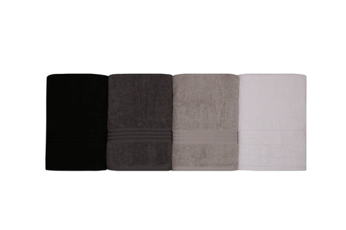 Set di 4 asciugamani cotone Rainbow Multicolore, 70 x 140 cm (1)