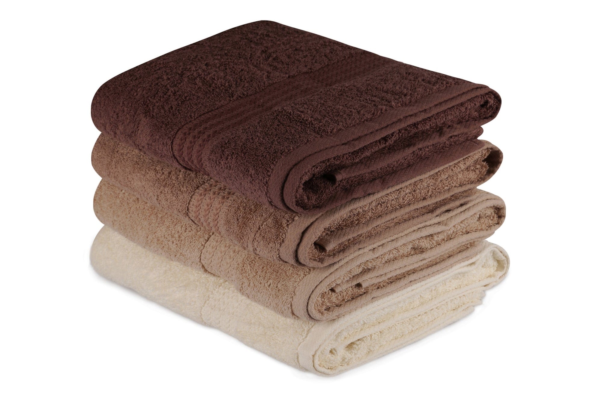 Set di 4 asciugamani cotone Rainbow Multicolore, 70 x 140 cm