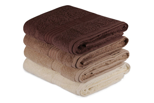 Set di 4 asciugamani cotone Rainbow Multicolore, 70 x 140 cm