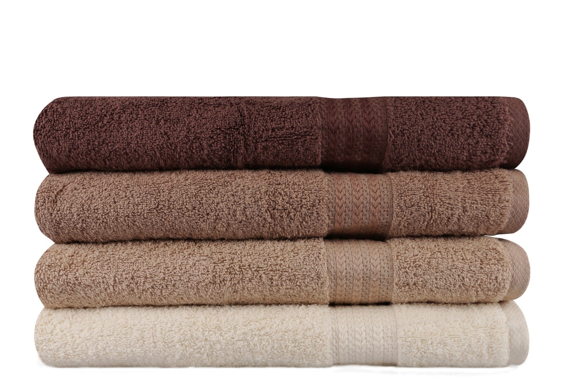 Set di 4 asciugamani cotone Rainbow Multicolore, 70 x 140 cm (2)