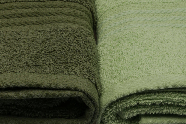 Set di 4 asciugamani cotone Rainbow Verde, 50 x 90 cm (3)